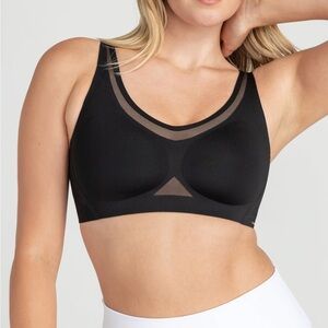 Honeylove Cross Flex Activity Black Bra